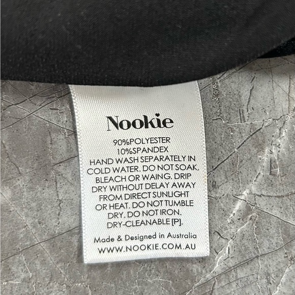 Nookie — Amara Velvet Crop Top – Black – XS — NWT - Picture 8 of 8